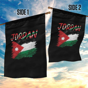 Vintage Jordan Pride Garden Flag Proud Jordanian Roots Gift
