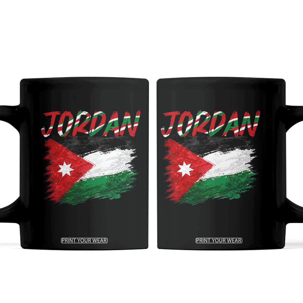 Vintage Jordan Pride Coffee Mug Proud Jordanian Roots Gift