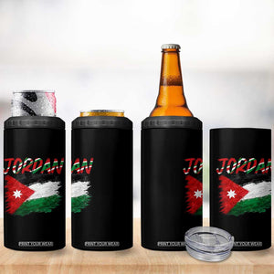 Vintage Jordan Pride 4 in 1 Can Cooler Tumbler Proud Jordanian Roots Gift