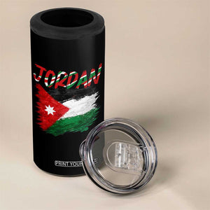 Vintage Jordan Pride 4 in 1 Can Cooler Tumbler Proud Jordanian Roots Gift