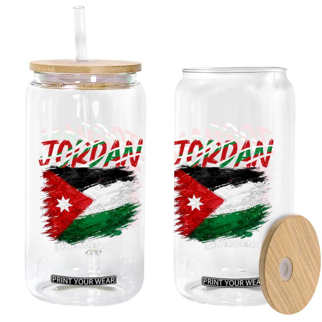 Vintage Jordan Pride Glass Can Proud Jordanian Roots Gift