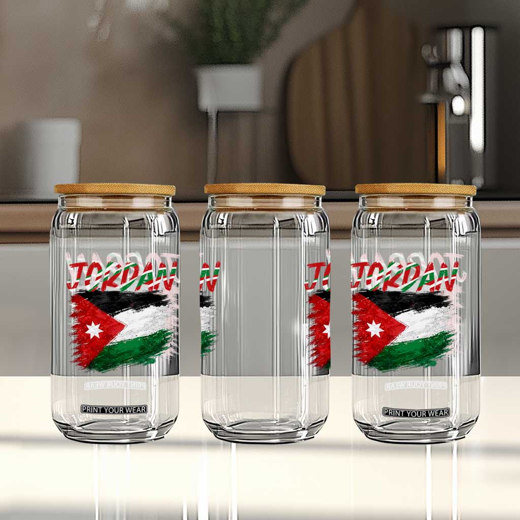 Vintage Jordan Pride Glass Can Proud Jordanian Roots Gift