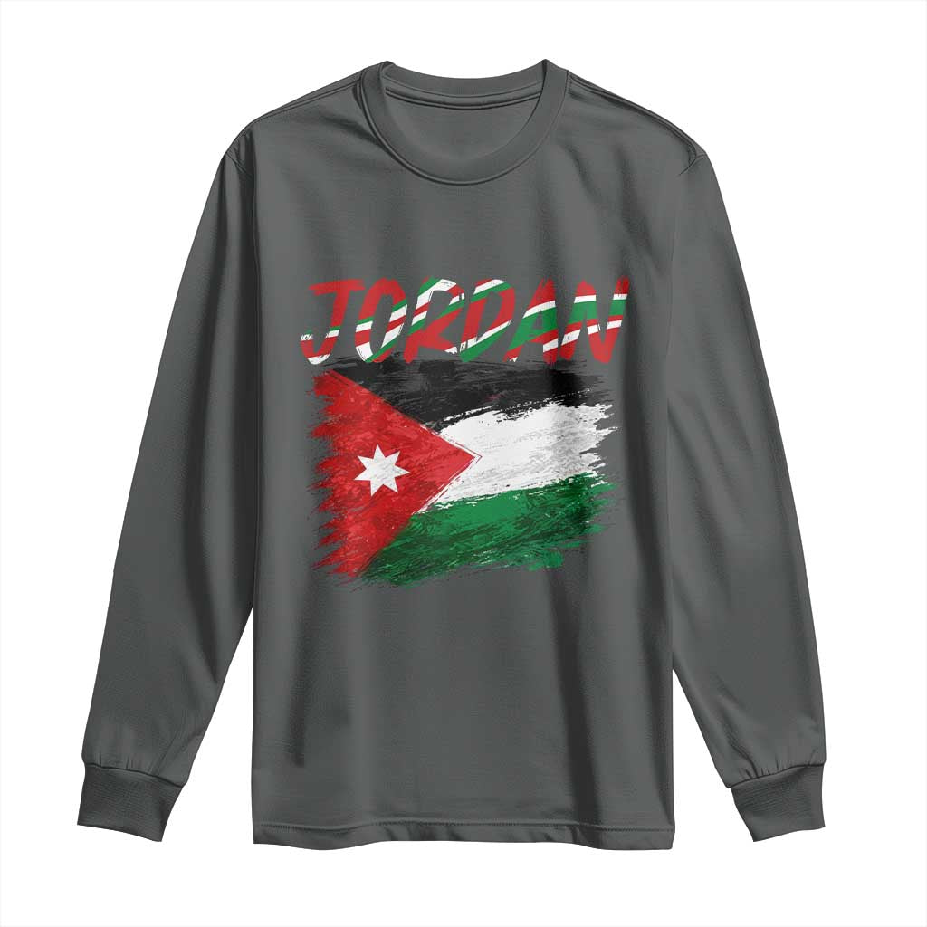 Vintage Jordan Pride Long Sleeve Shirt Proud Jordanian Roots Gift