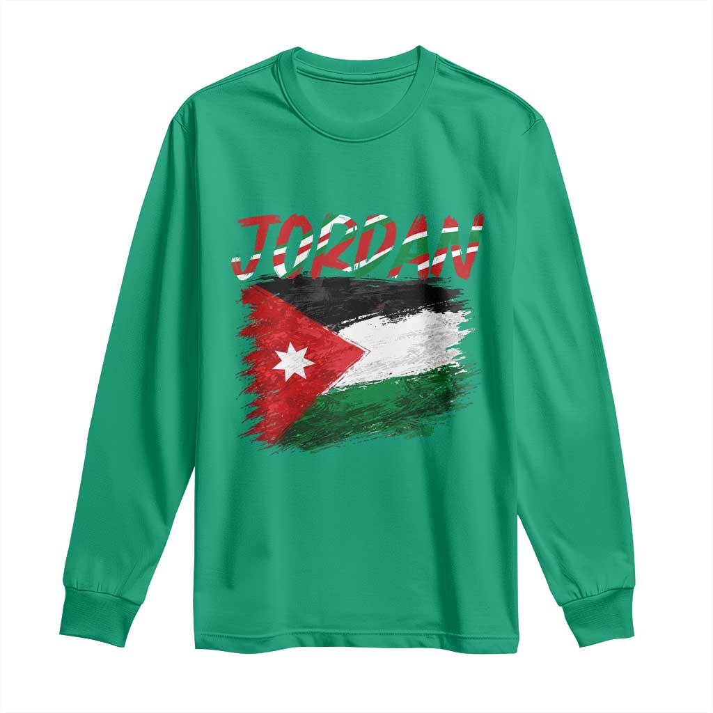 Vintage Jordan Pride Long Sleeve Shirt Proud Jordanian Roots Gift