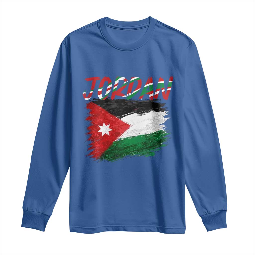 Vintage Jordan Pride Long Sleeve Shirt Proud Jordanian Roots Gift