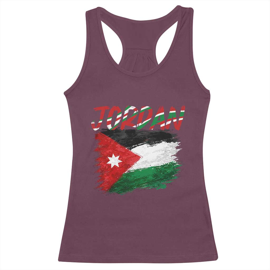 Vintage Jordan Pride Racerback Tank Top Proud Jordanian Roots Gift