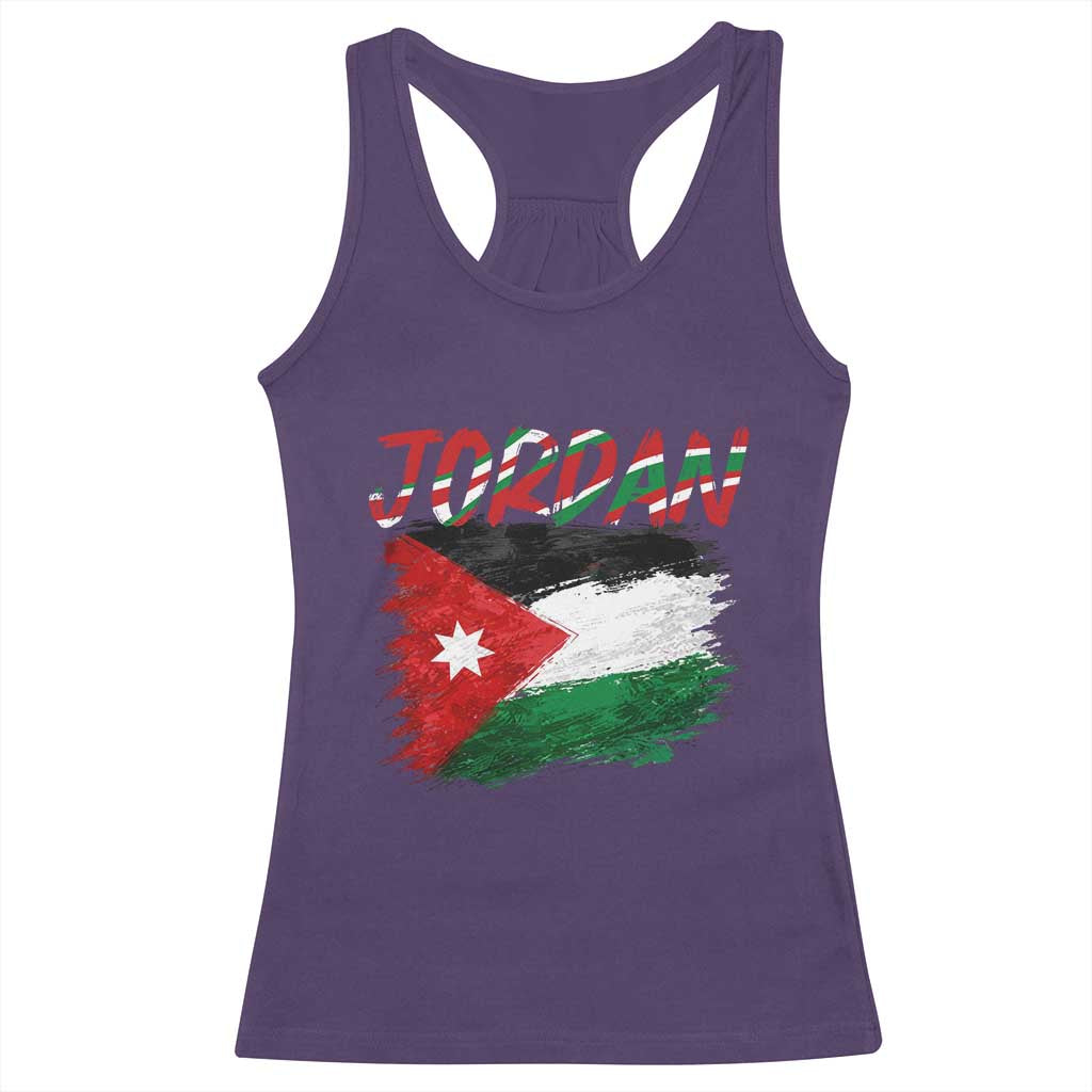 Vintage Jordan Pride Racerback Tank Top Proud Jordanian Roots Gift