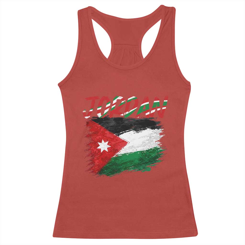 Vintage Jordan Pride Racerback Tank Top Proud Jordanian Roots Gift