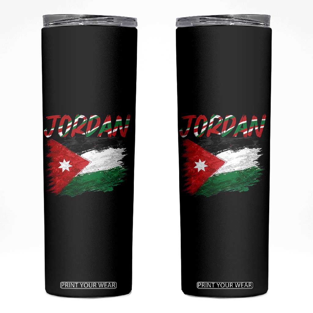 Vintage Jordan Pride Skinny Tumbler Proud Jordanian Roots Gift