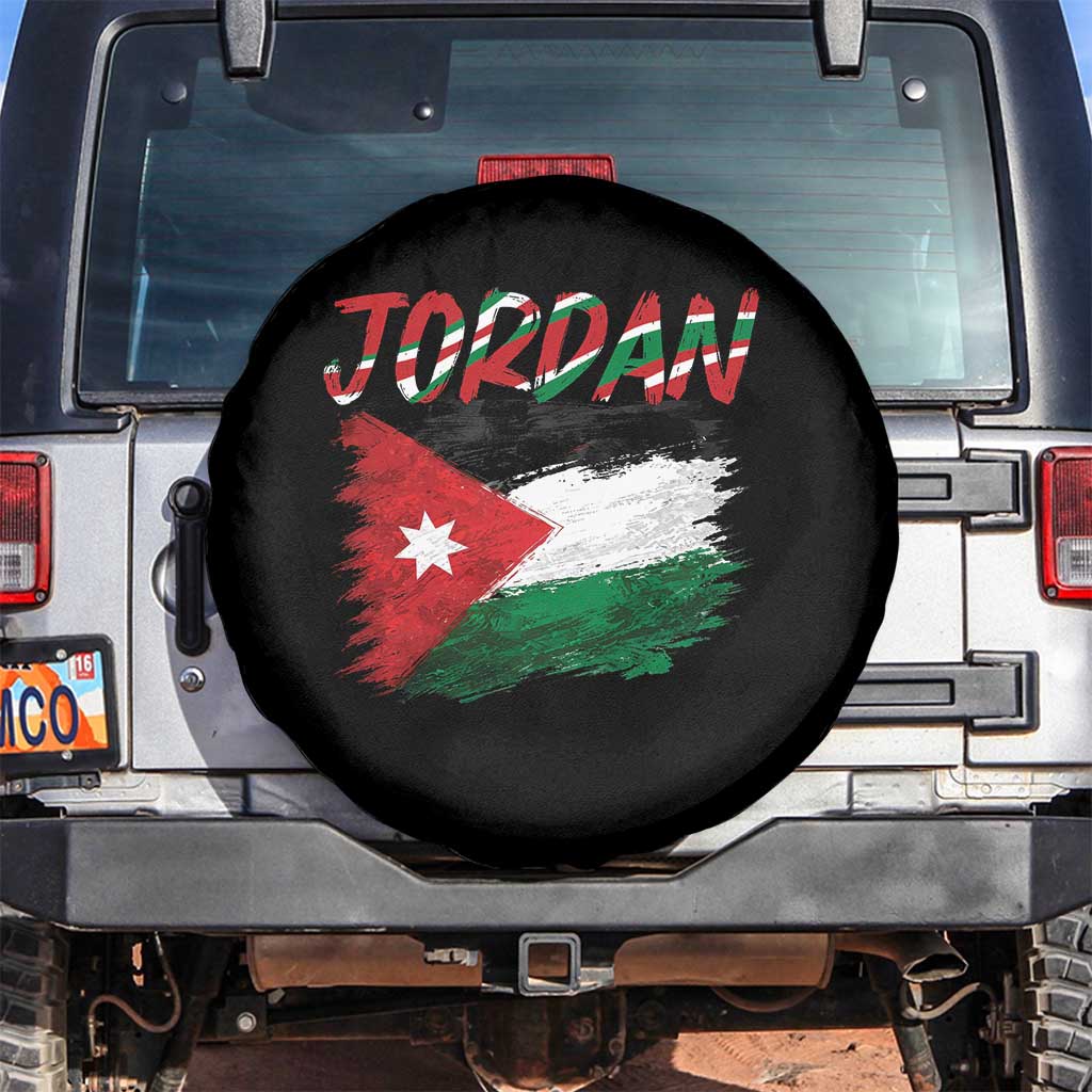 Vintage Jordan Pride Spare Tire Cover Proud Jordanian Roots Gift TS12 No hole Black Print Your Wear