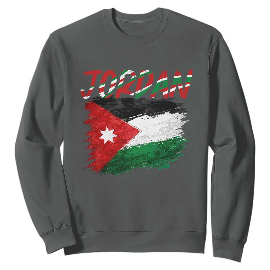 Vintage Jordan Pride Sweatshirt Proud Jordanian Roots Gift