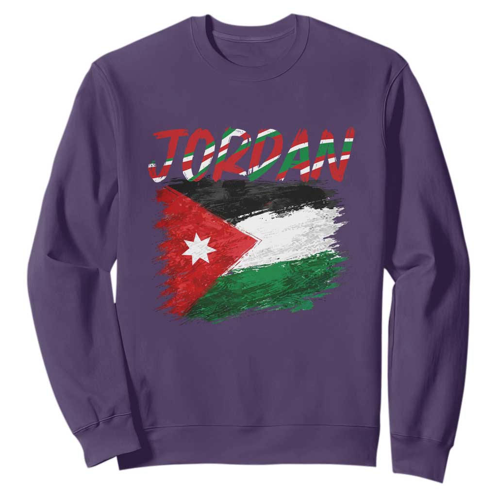 Vintage Jordan Pride Sweatshirt Proud Jordanian Roots Gift