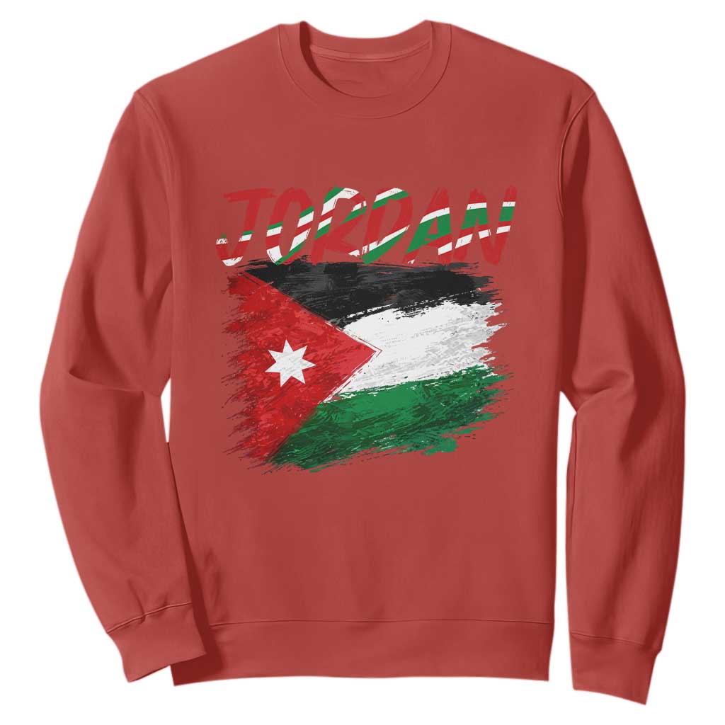 Vintage Jordan Pride Sweatshirt Proud Jordanian Roots Gift