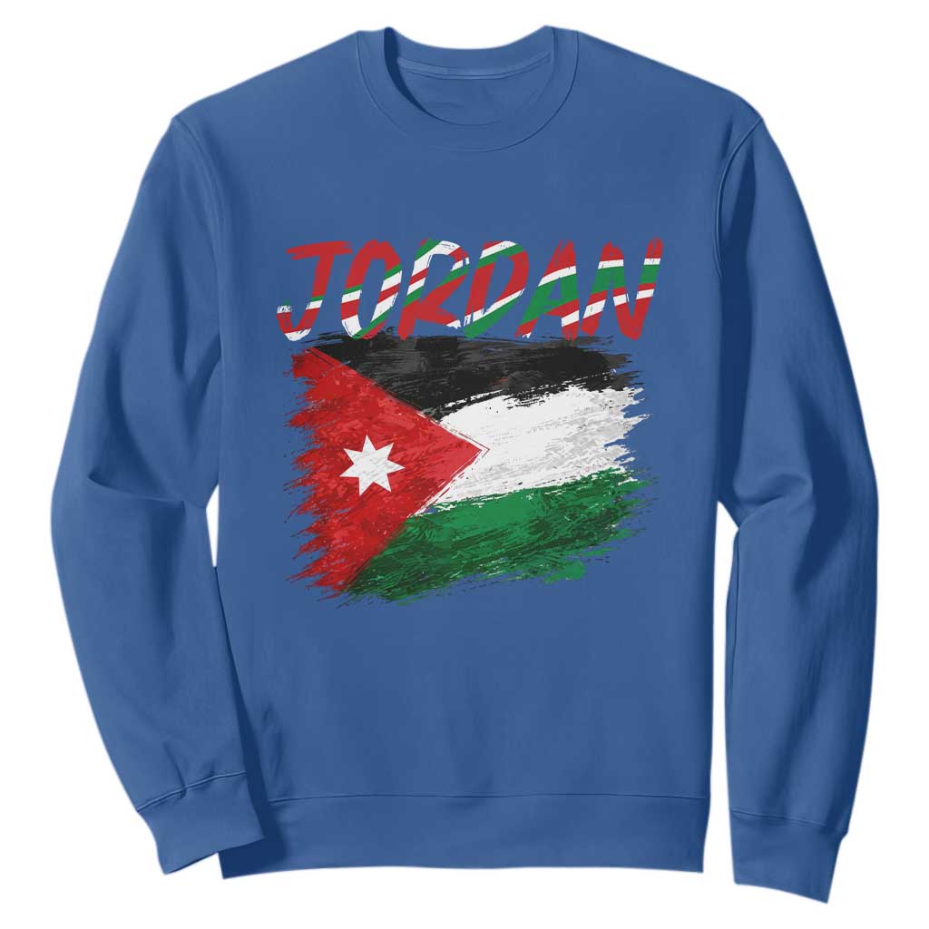 Vintage Jordan Pride Sweatshirt Proud Jordanian Roots Gift