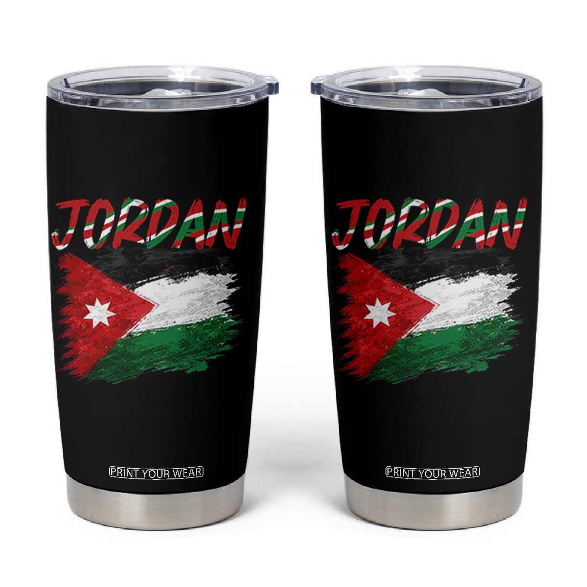 Vintage Jordan Pride Tumbler Cup Proud Jordanian Roots Gift