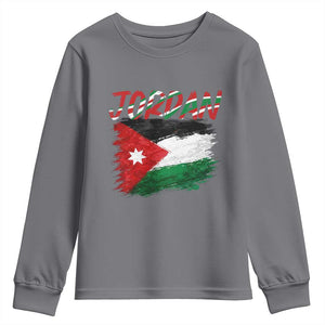 Vintage Jordan Pride Youth Sweatshirt Proud Jordanian Roots Gift