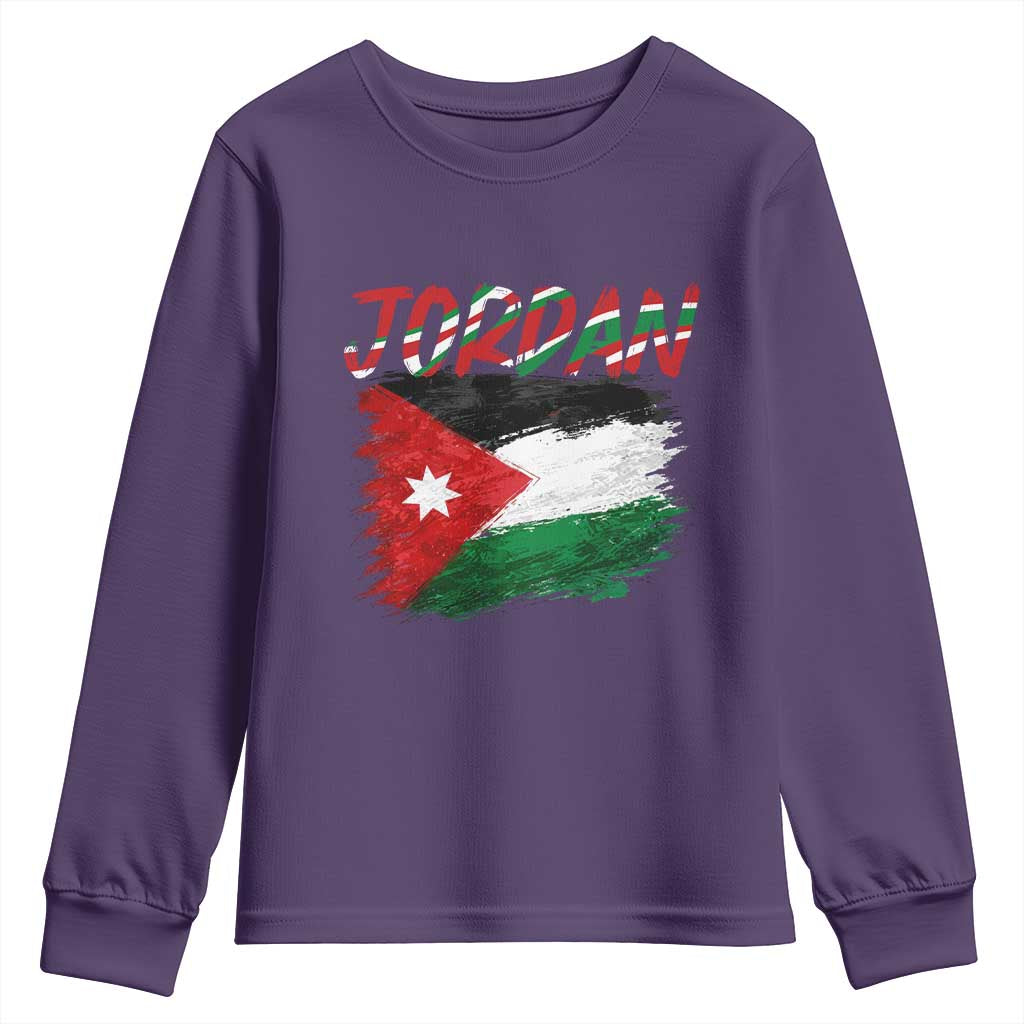 Vintage Jordan Pride Youth Sweatshirt Proud Jordanian Roots Gift
