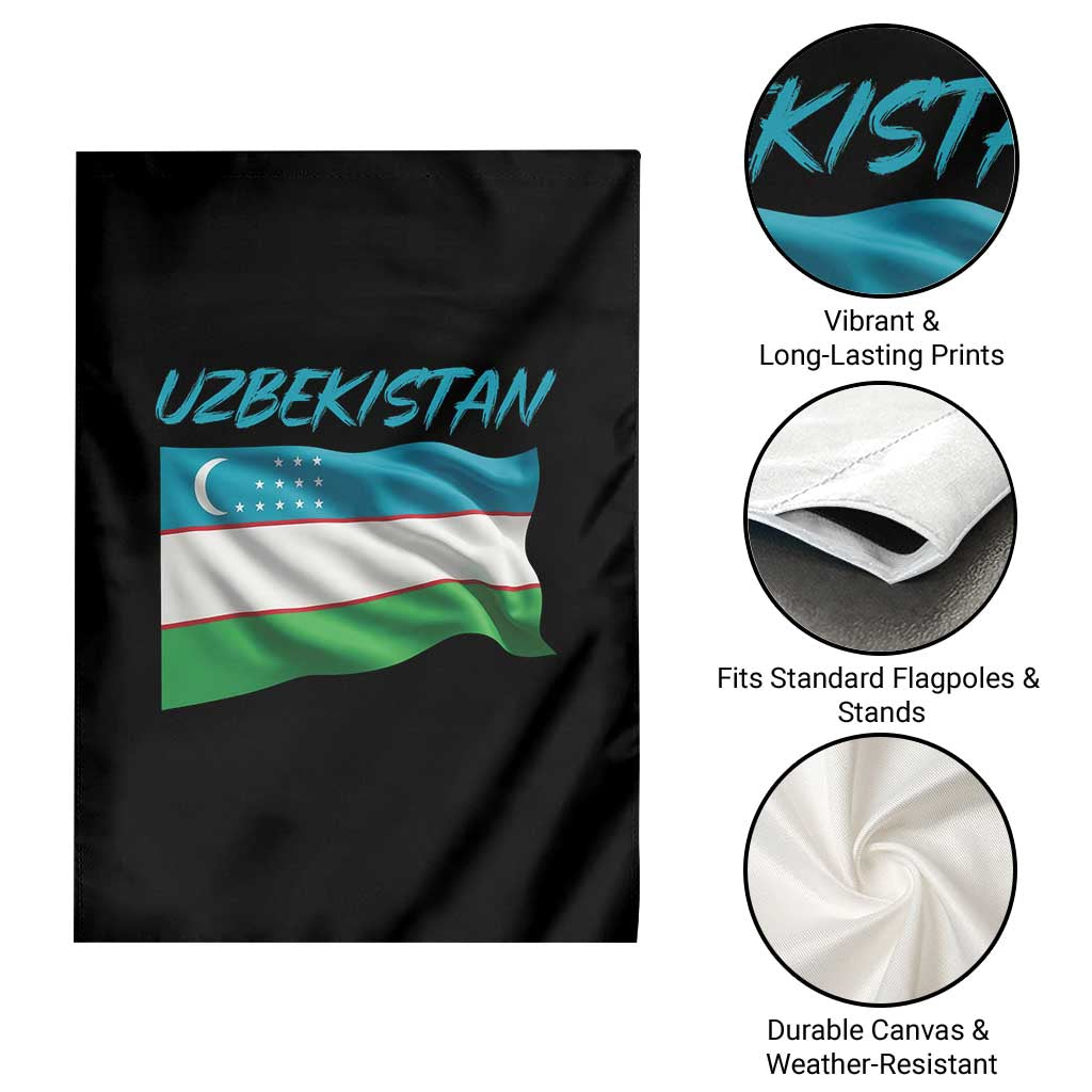 Vintage Uzbekistan Flag Garden Flag Proud Uzbek Roots Gift