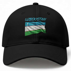 Vintage Uzbekistan Flag Baseball Cap Proud Uzbek Roots Gift