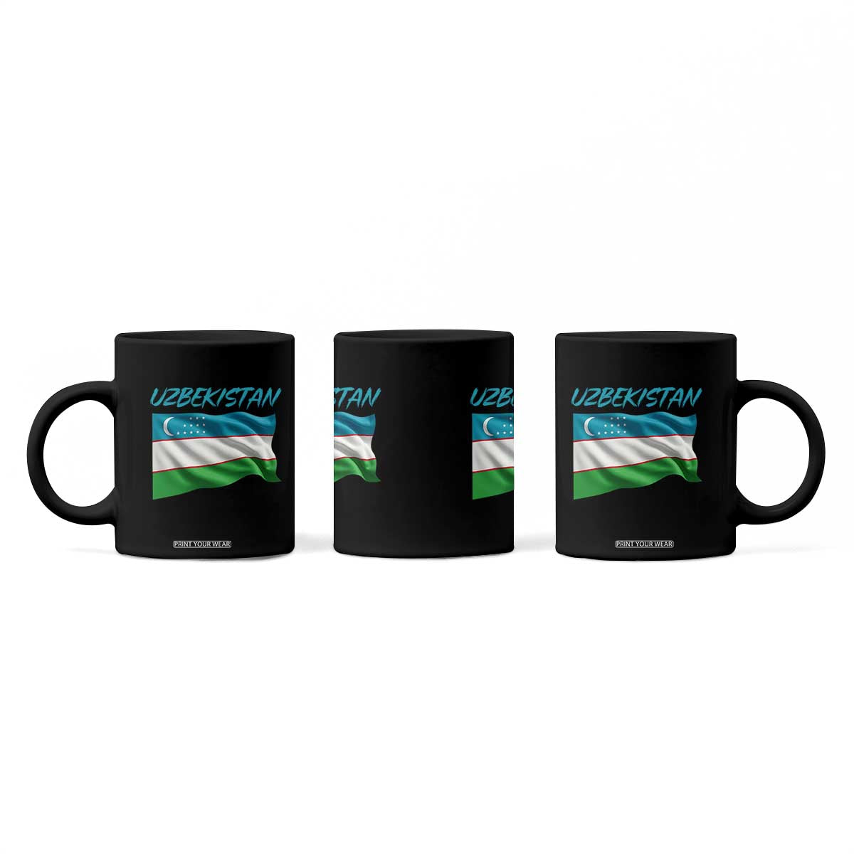 Vintage Uzbekistan Flag Coffee Mug Proud Uzbek Roots Gift