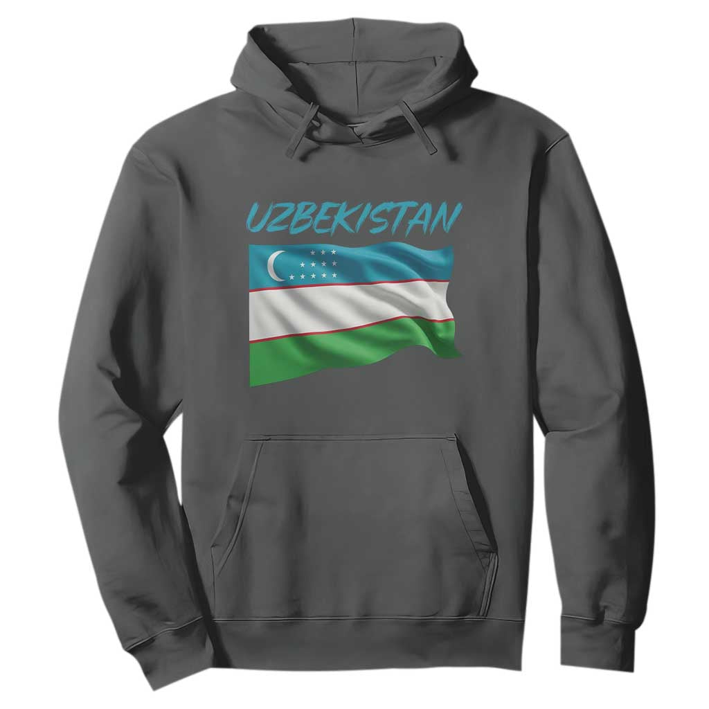 Vintage Uzbekistan Flag Hoodie Proud Uzbek Roots Gift