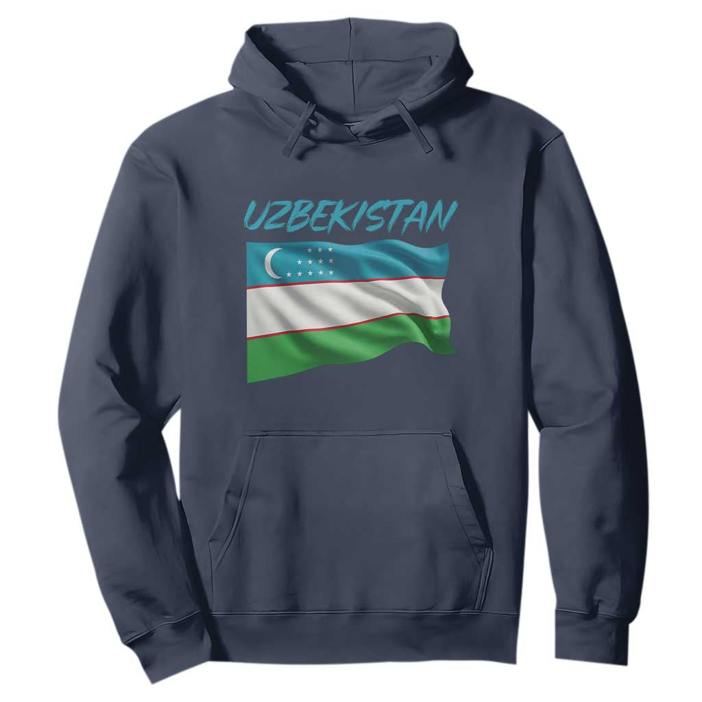 Vintage Uzbekistan Flag Hoodie Proud Uzbek Roots Gift