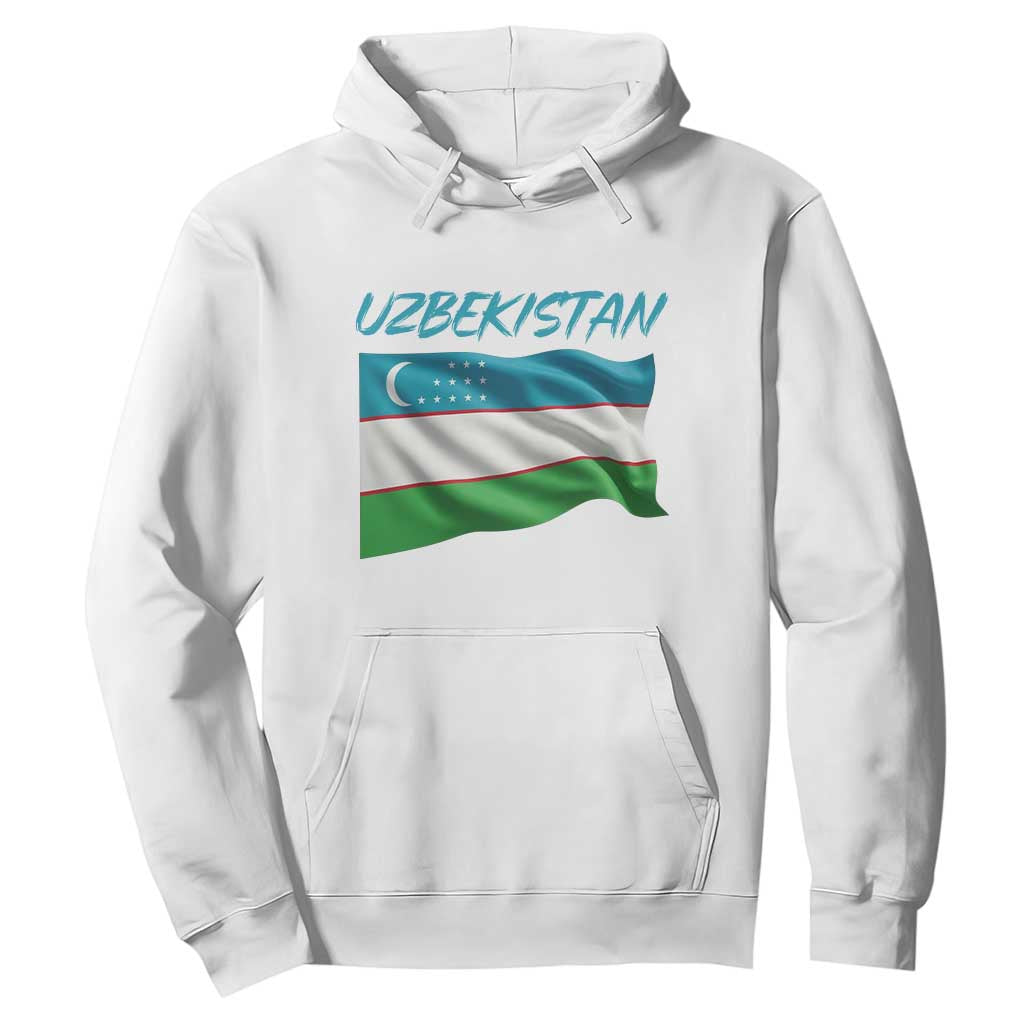 Vintage Uzbekistan Flag Hoodie Proud Uzbek Roots Gift