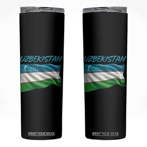 Vintage Uzbekistan Flag Skinny Tumbler Proud Uzbek Roots Gift