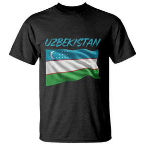 Vintage Uzbekistan Flag T Shirt Proud Uzbek Roots Gift