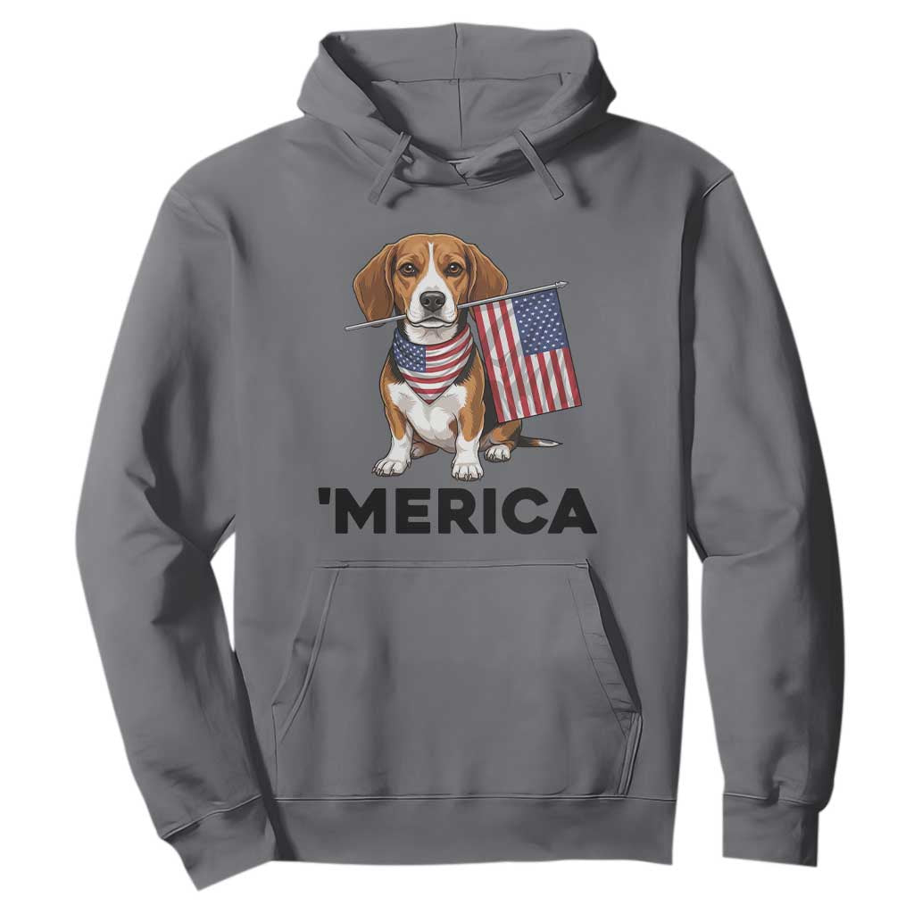 Patriotic Beagle Lover 4th Of July Dog Hoodie Merica Pride