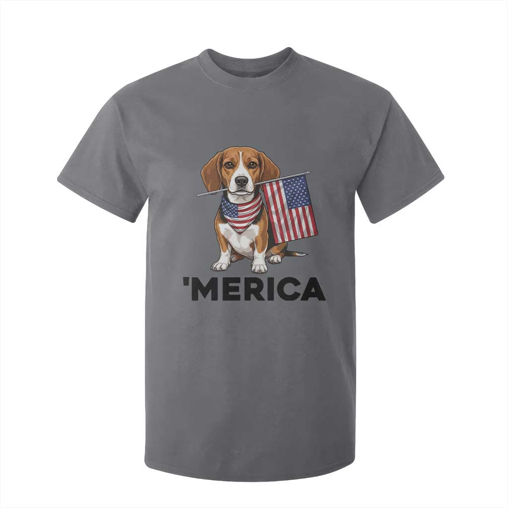 Patriotic Beagle Lover 4th Of July Dog T Shirt For Kid Merica Pride