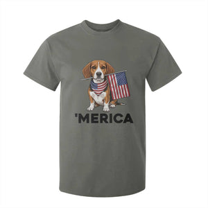 Patriotic Beagle Lover 4th Of July Dog T Shirt For Kid Merica Pride