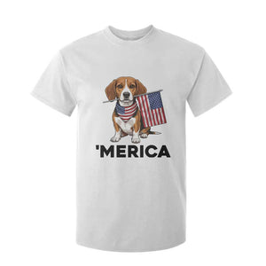 Patriotic Beagle Lover 4th Of July Dog T Shirt For Kid Merica Pride