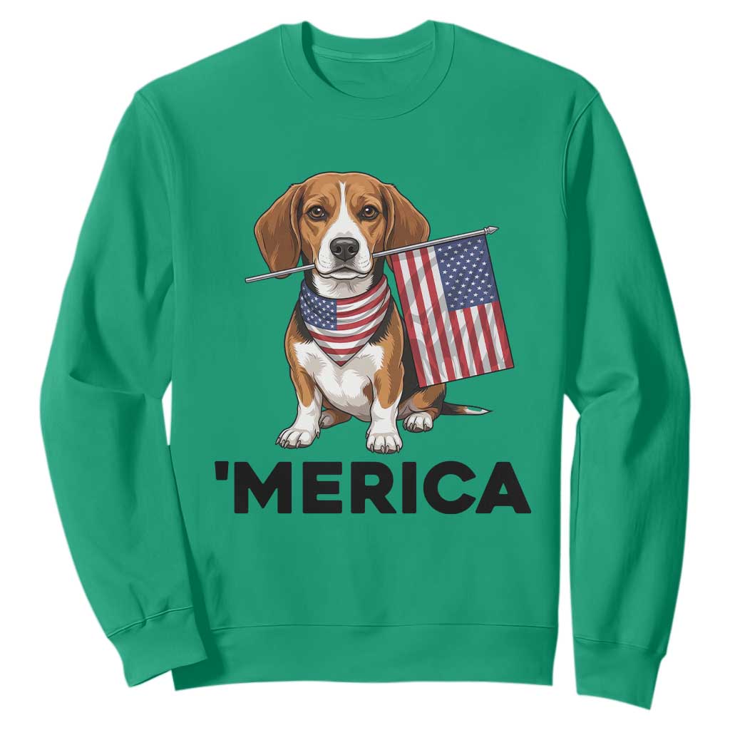 Patriotic Beagle Lover 4th Of July Dog Sweatshirt Merica Pride TS12 Irish Green Print Your Wear