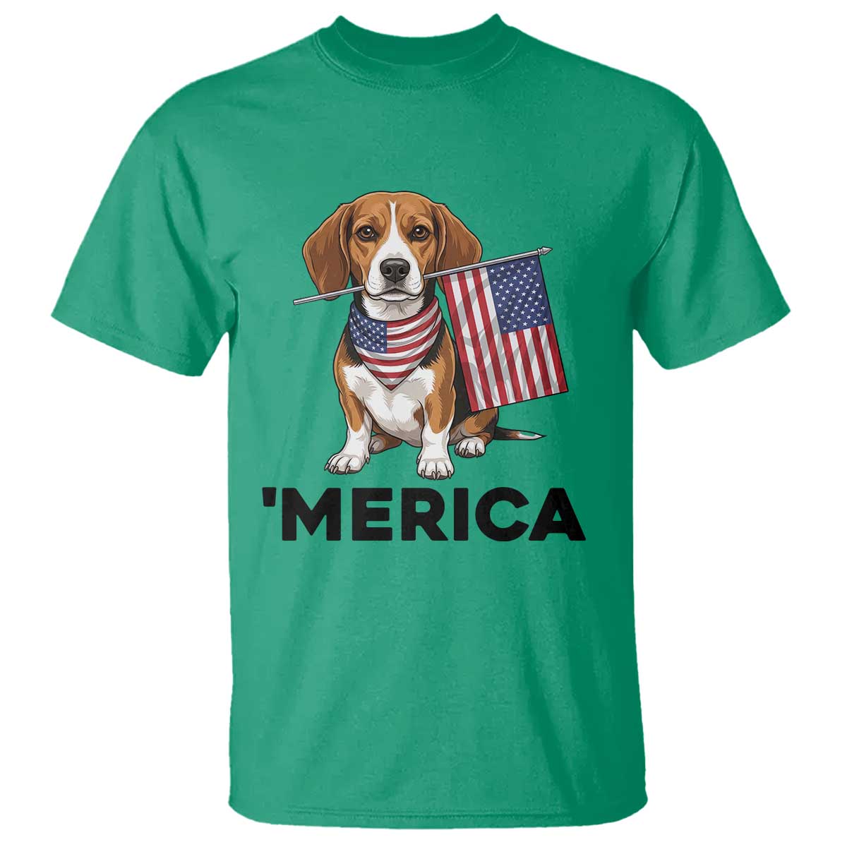 Patriotic Beagle Lover 4th Of July Dog T Shirt Merica Pride TS12 Irish Green Print Your Wear