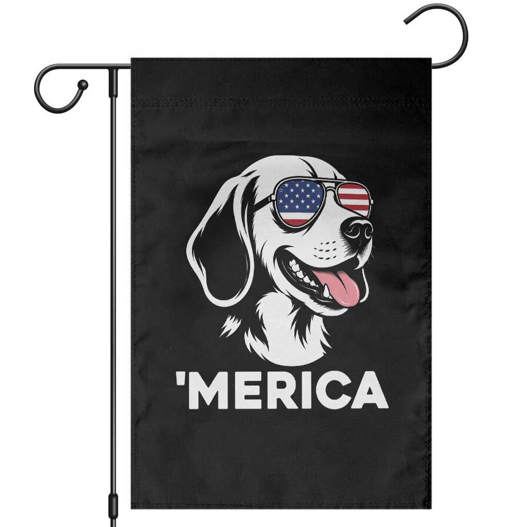 Funny Merica Beagle Lover 4th Of July Garden Flag Patriotic Dog Gift