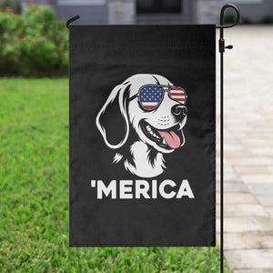 Funny Merica Beagle Lover 4th Of July Garden Flag Patriotic Dog Gift