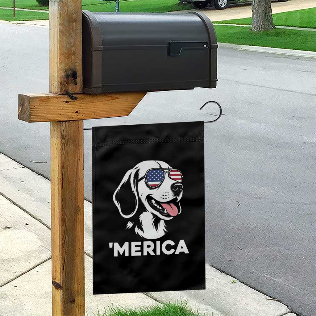 Funny Merica Beagle Lover 4th Of July Garden Flag Patriotic Dog Gift