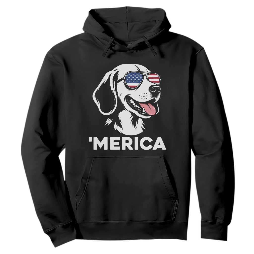 Funny Merica Beagle Lover 4th Of July Hoodie Patriotic Dog Gift