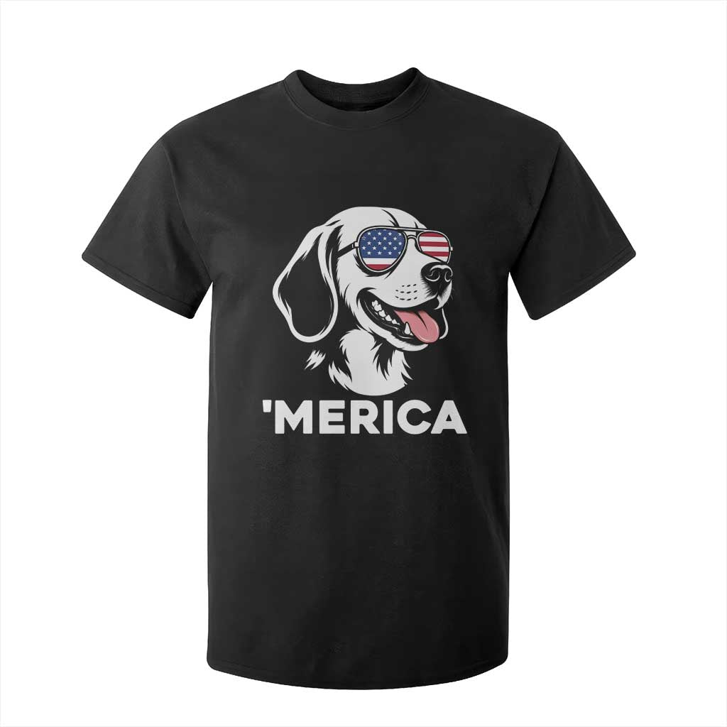 Funny Merica Beagle Lover 4th Of July T Shirt For Kid Patriotic Dog Gift TS12 Black Print Your Wear