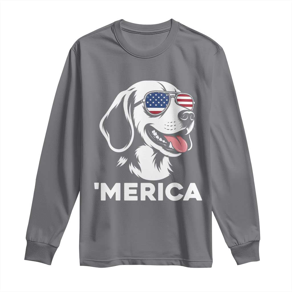Funny Merica Beagle Lover 4th Of July Long Sleeve Shirt Patriotic Dog Gift