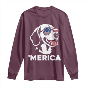 Funny Merica Beagle Lover 4th Of July Long Sleeve Shirt Patriotic Dog Gift