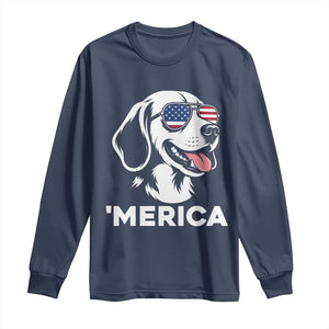 Funny Merica Beagle Lover 4th Of July Long Sleeve Shirt Patriotic Dog Gift