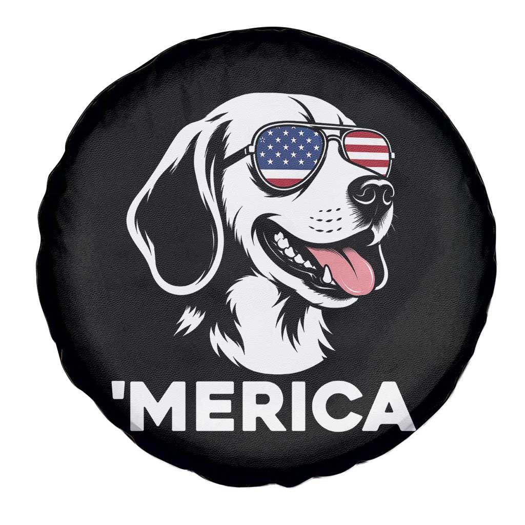 Funny Merica Beagle Lover 4th Of July Spare Tire Cover Patriotic Dog Gift