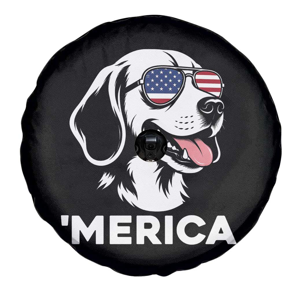 Funny Merica Beagle Lover 4th Of July Spare Tire Cover Patriotic Dog Gift