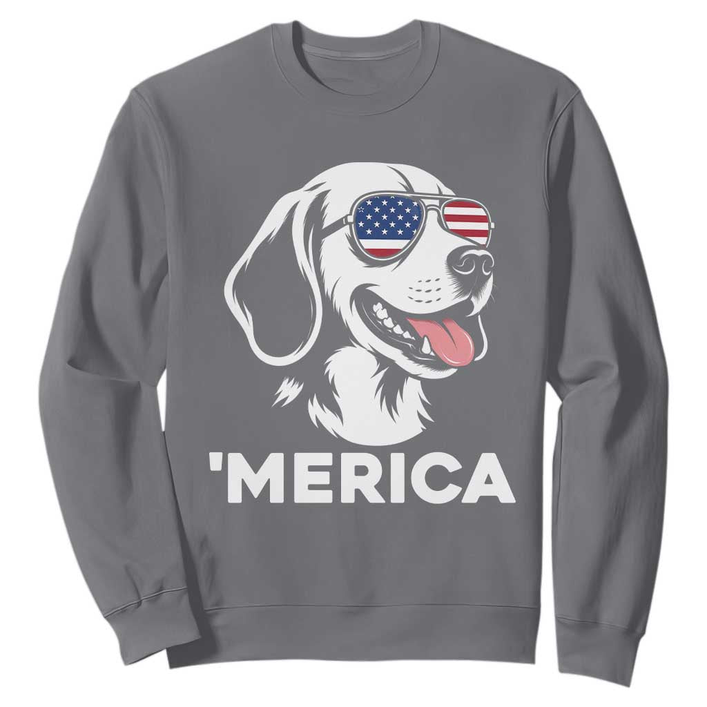 Funny Merica Beagle Lover 4th Of July Sweatshirt Patriotic Dog Gift
