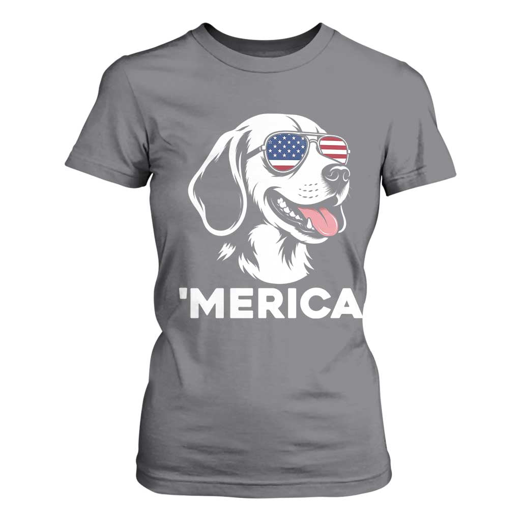Funny Merica Beagle Lover 4th Of July T Shirt For Women Patriotic Dog Gift