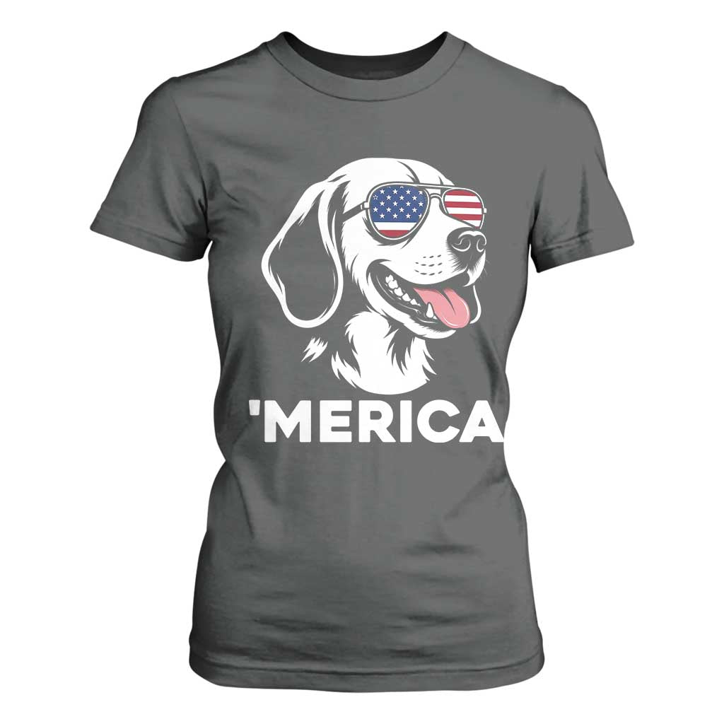 Funny Merica Beagle Lover 4th Of July T Shirt For Women Patriotic Dog Gift