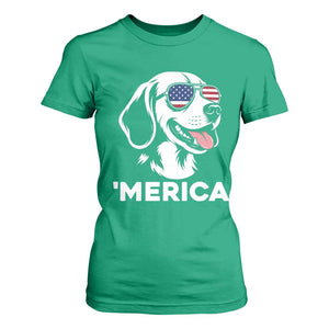 Funny Merica Beagle Lover 4th Of July T Shirt For Women Patriotic Dog Gift