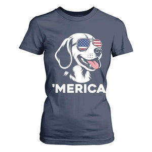 Funny Merica Beagle Lover 4th Of July T Shirt For Women Patriotic Dog Gift